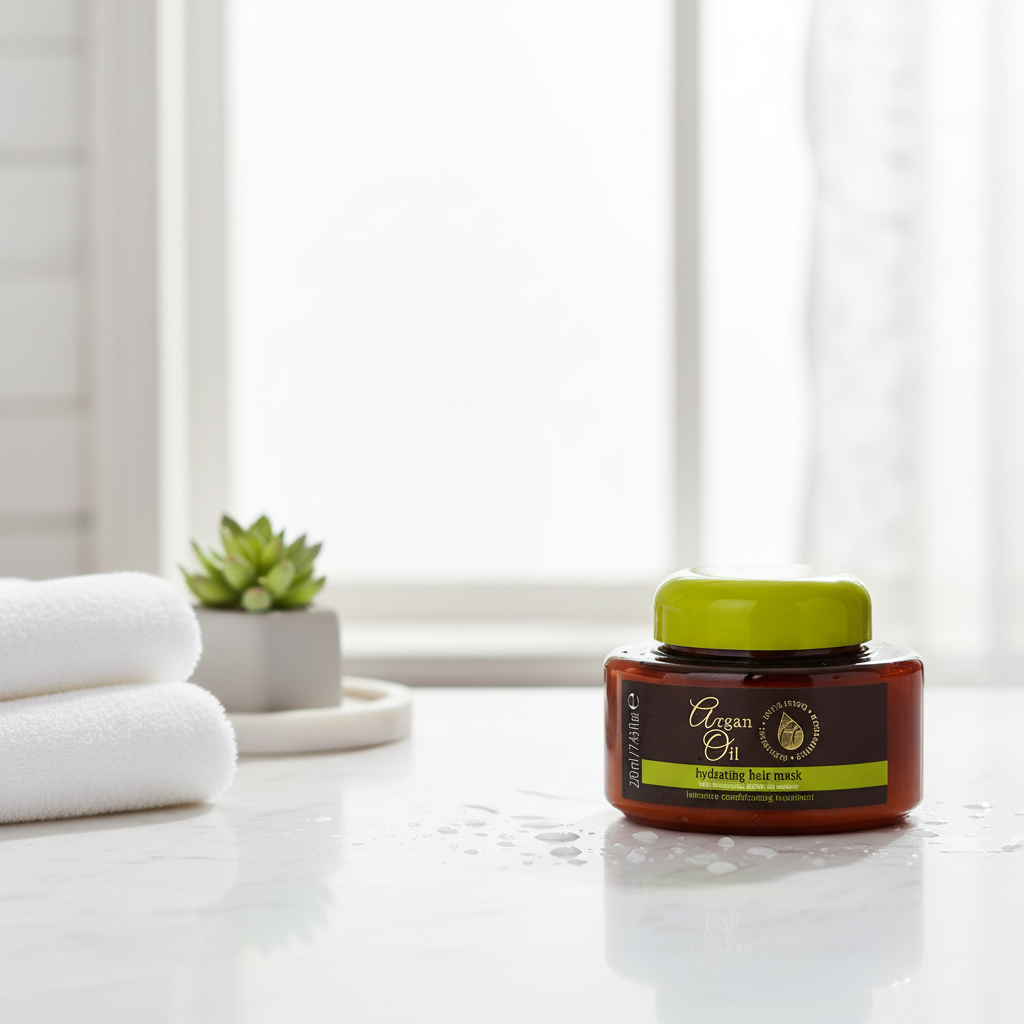 Argan Oil Hair Mask 220ml – Deep Conditioning with Moroccan Argan Oil, Proteins & Keratin, Intensive Moisture