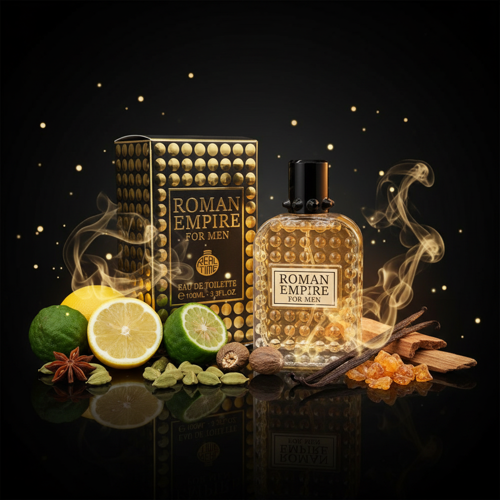 Real Time Roman Empire Men EDT 100ml – Woody Spicy Aromatic Men's Cologne