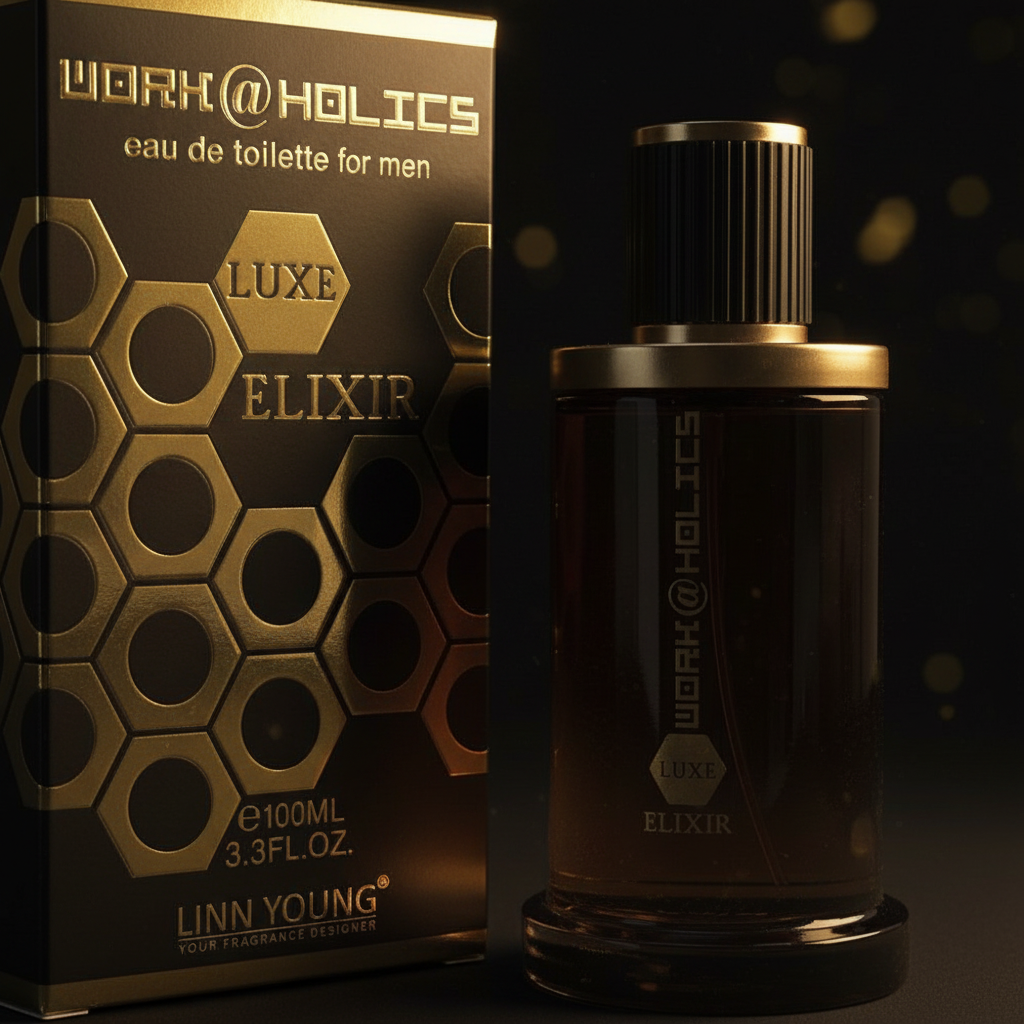 Linn Young Work@holics Luxe Elixir EDT 100ml – Woody Aromatic Men's Cologne
