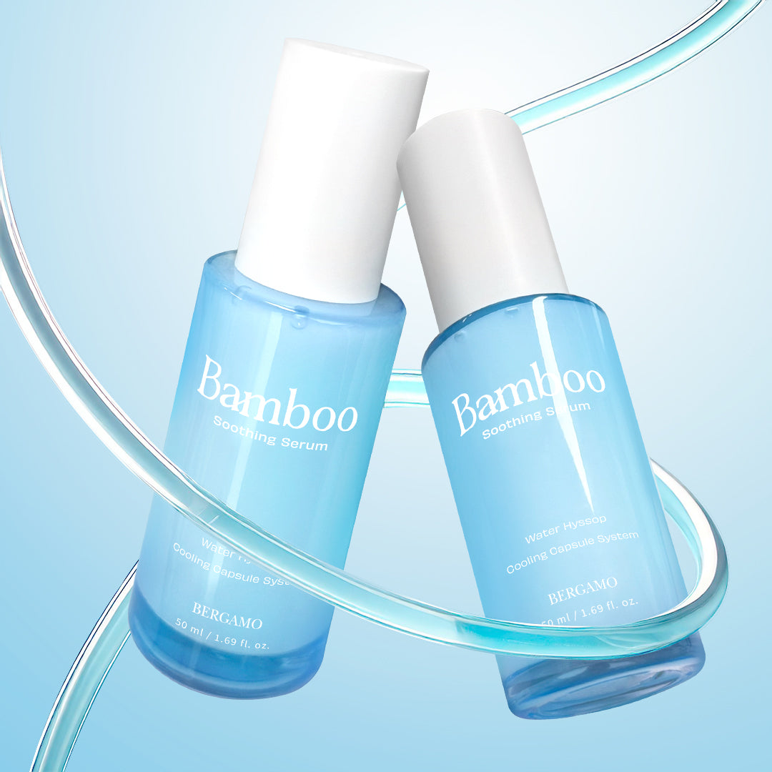 BERGAMO BAMBOO Penta-Hyal Soothing Serum 50ml – Deep Hydration with 5 Hyaluronic Acids & Bamboo, Lightweight Daily Face Serum, Sensitive Skin Friendly