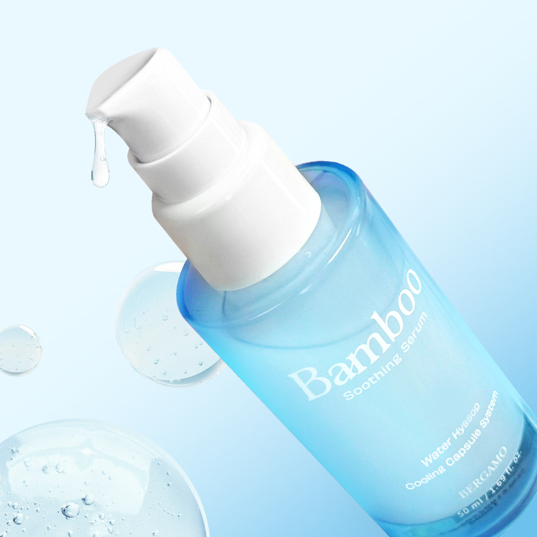 BERGAMO BAMBOO Penta-Hyal Soothing Serum 50ml – Deep Hydration with 5 Hyaluronic Acids & Bamboo, Lightweight Daily Face Serum, Sensitive Skin Friendly