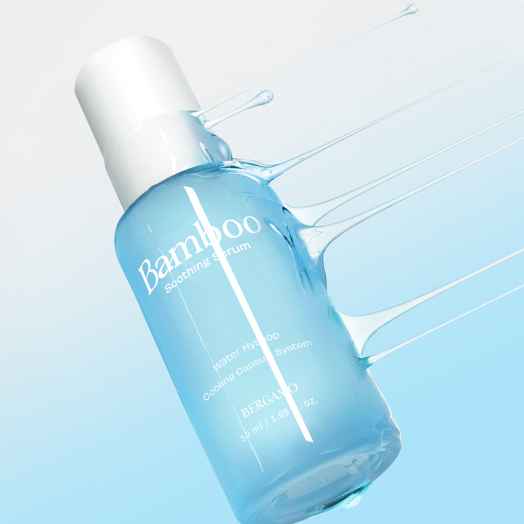 BERGAMO BAMBOO Penta-Hyal Soothing Serum 50ml – Deep Hydration with 5 Hyaluronic Acids & Bamboo, Lightweight Daily Face Serum, Sensitive Skin Friendly