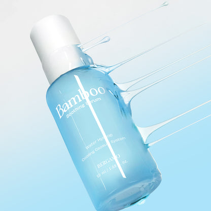 BERGAMO BAMBOO Penta-Hyal Soothing Serum 50ml – Deep Hydration with 5 Hyaluronic Acids & Bamboo, Lightweight Daily Face Serum, Sensitive Skin Friendly