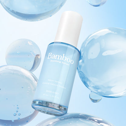 BERGAMO BAMBOO Penta-Hyal Soothing Serum 50ml – Deep Hydration with 5 Hyaluronic Acids & Bamboo, Lightweight Daily Face Serum, Sensitive Skin Friendly