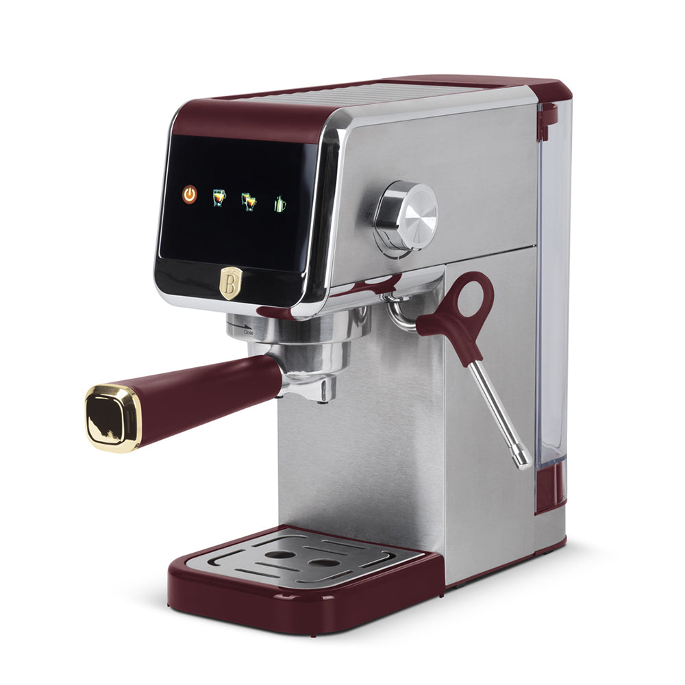 Berlinger Haus Leonardo Digital Espresso Machine – 20 Bar Coffee Maker with Milk Frother