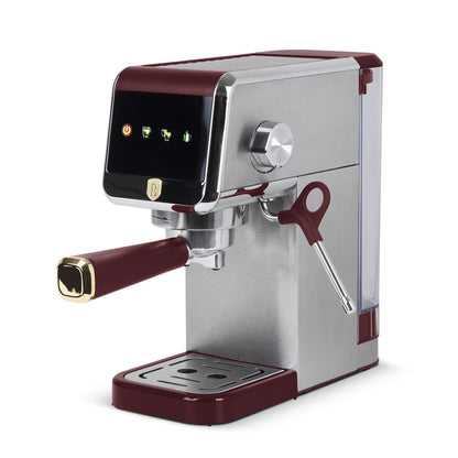 Berlinger Haus Leonardo Digital Espresso Machine – 20 Bar Coffee Maker with Milk Frother