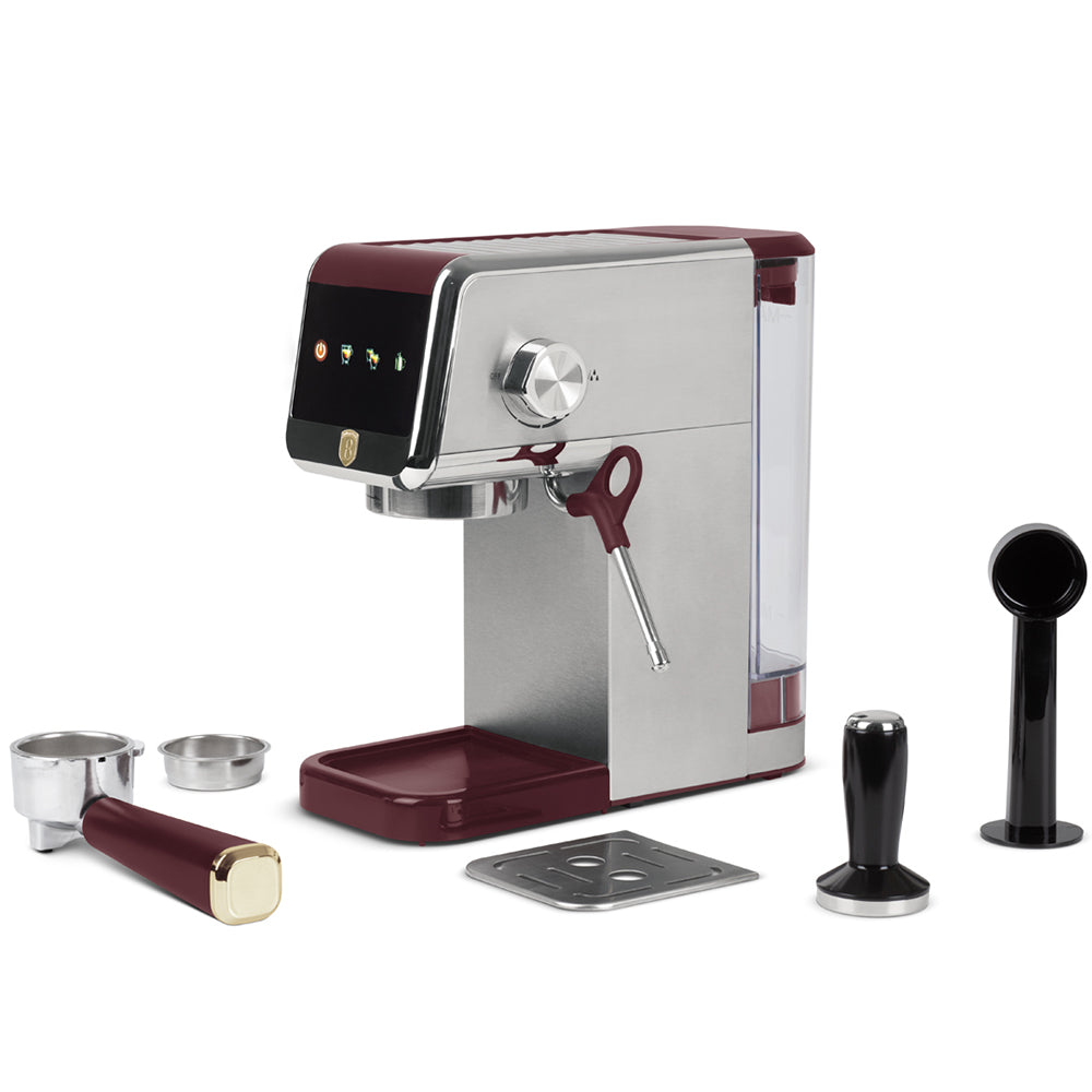 Berlinger Haus Leonardo Digital Espresso Machine – 20 Bar Coffee Maker with Milk Frother