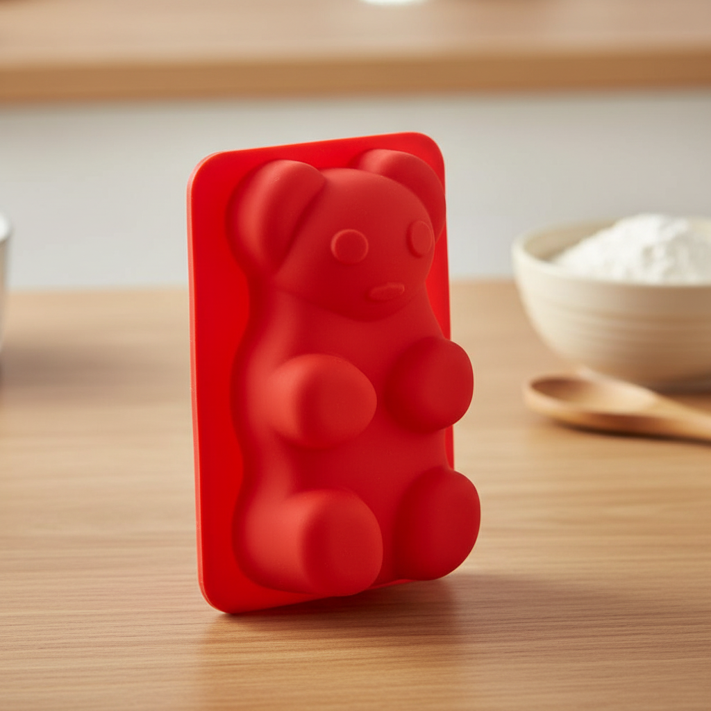 Bear Shaped Silicone Baking Mold 21×15cm – Non-Stick Food Grade Silicone Cake Pan