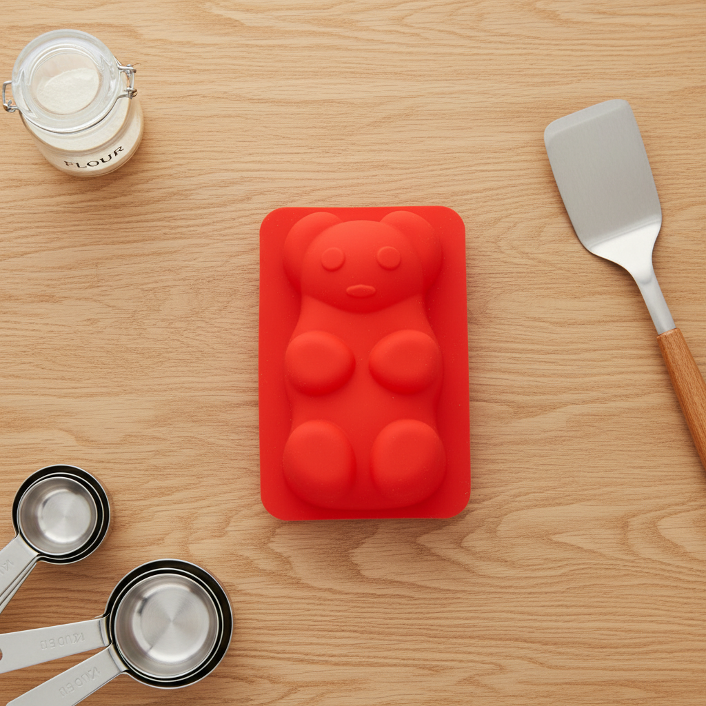 Bear Shaped Silicone Baking Mold 21×15cm – Non-Stick Food Grade Silicone Cake Pan