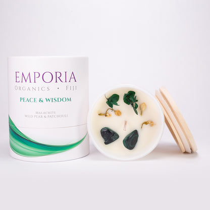 Emporia Organics Fiji Peace & Wisdom Scented Soy Candle 230g