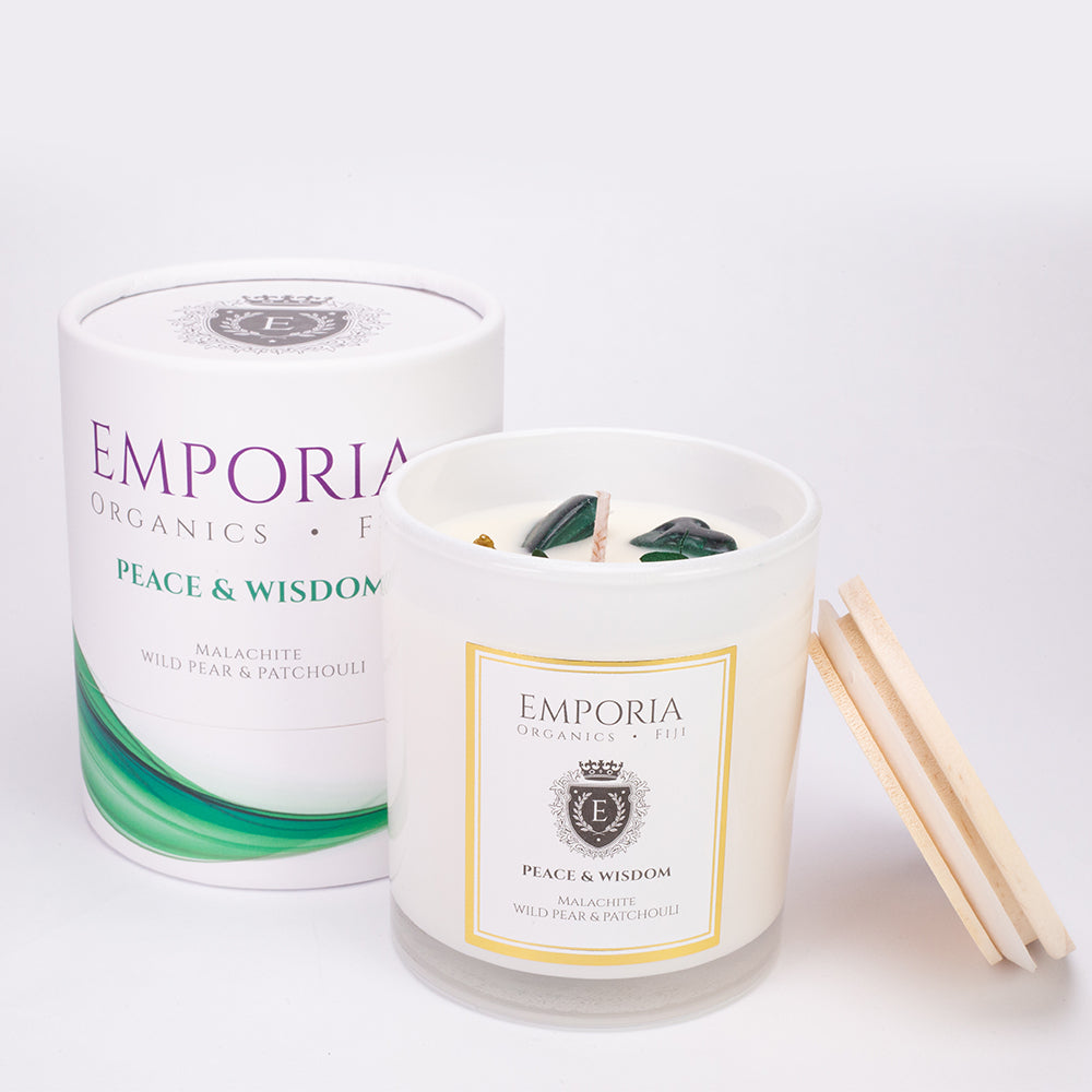 Emporia Organics Fiji Peace & Wisdom Scented Soy Candle 230g