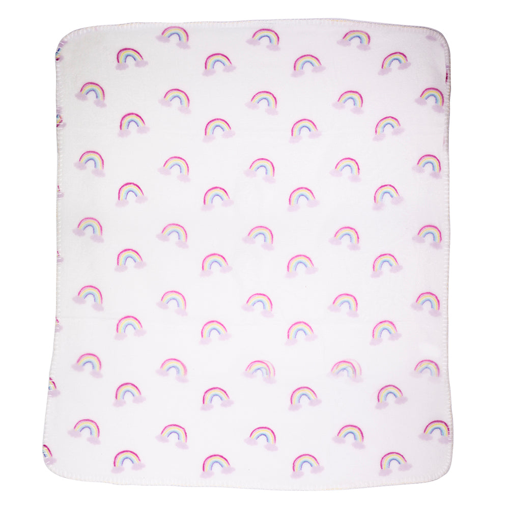Baby Blanket With Comforter Set Pink 90x75cm, 100% Wool Baby Blanket And Security Blanket - Soft Baby Comforter 30cm With Plush Blanket, pink