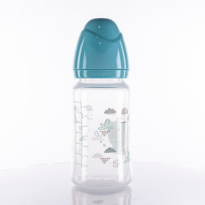 Baby Feeding Bottle 240ml Blue – Premium Quality Baby Bottle with BPA-Free Plastic Body, High-Quality Silicone Nipple, Anti-Colic Feeding Design