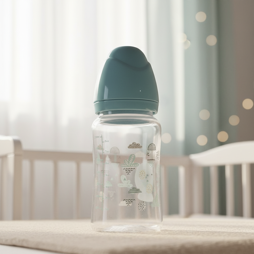 Baby Feeding Bottle 240ml Blue – Premium Quality Baby Bottle with BPA-Free Plastic Body, High-Quality Silicone Nipple, Anti-Colic Feeding Design