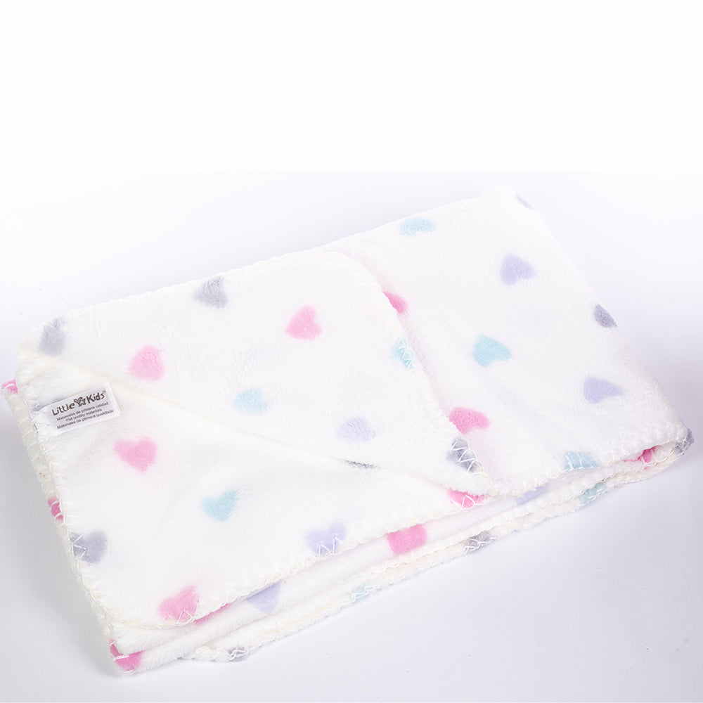 Baby Blanket With Comforter Set Pink 90x75cm, 100% Wool Baby Blanket And Security Blanket - Soft Baby Comforter 30cm With Plush Blanket, blue