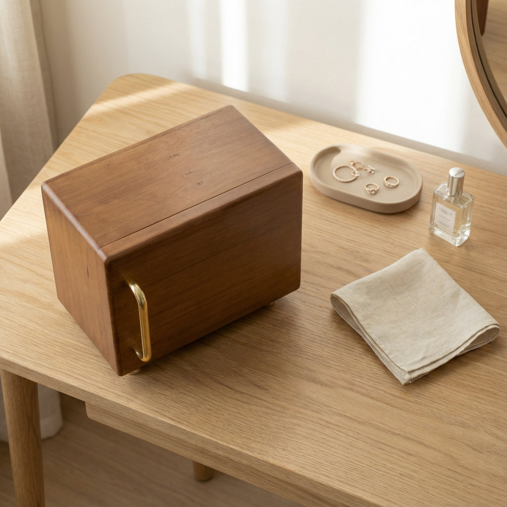 Emporia Wooden Jewelry Box – Multi-Layer Jewelry Organizer with Drawers, Necklace Hooks & Velvet Lining
