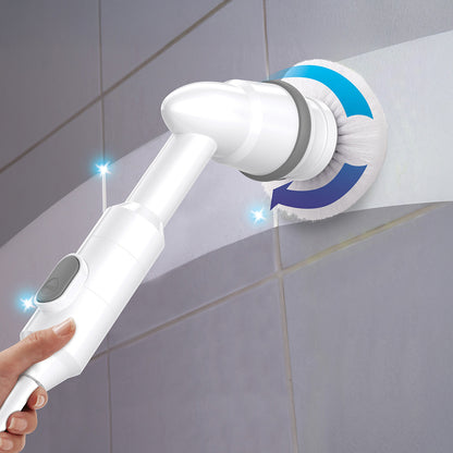 Voom Electric Spin Scrubber – Cordless Power Cleaning Brush with Adjustable Handle