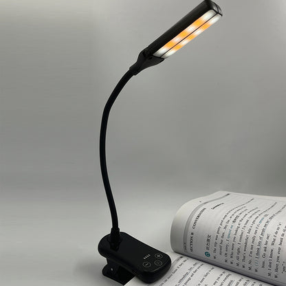 Lumeflex Dual Head LED Reading Light – Clip-On Book Lamp with 3 Color Modes