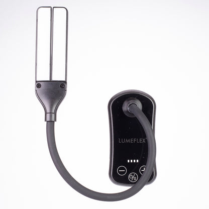 Lumeflex Dual Head LED Reading Light – Clip-On Book Lamp with 3 Color Modes