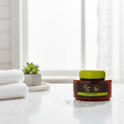 Argan Oil Hair Mask 220ml – Deep Conditioning with Moroccan Argan Oil, Proteins & Keratin, Intensive Moisture