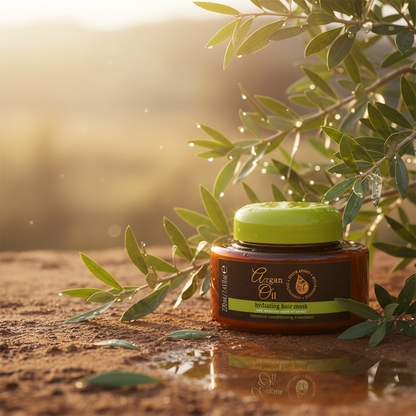 Argan Oil Hair Mask 220ml – Deep Conditioning with Moroccan Argan Oil, Proteins & Keratin, Intensive Moisture