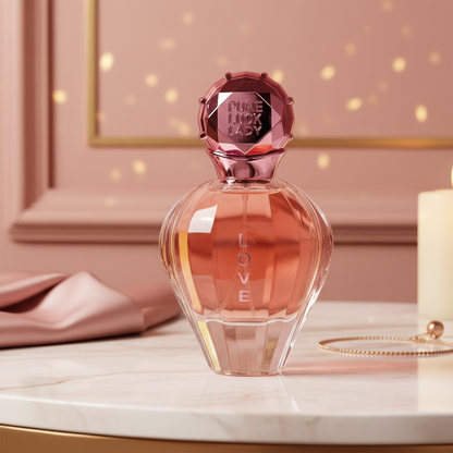 Linn Young Pure Luck Lady Love Eau de Parfum 100ml – Women’s Citrus Perfume with Orange, Cranberry, Magnolia, Osmanthus, Plum, Cognac, Patchouli, White Musk – Fresh Fruity Floral Scent, Long-lasting Elegant Perfume