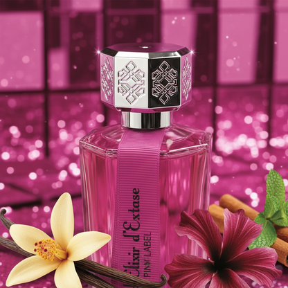 Linn Young Oud Elixir Pink Eau de Parfum 100ml + 30ml - Hibiscus, Damask Rose, Vanilla, Blackcurrant Bud, Leather, Spicy Mint, Ambrette, Cinnamon – Long-lasting Luxury Perfume Gift Set