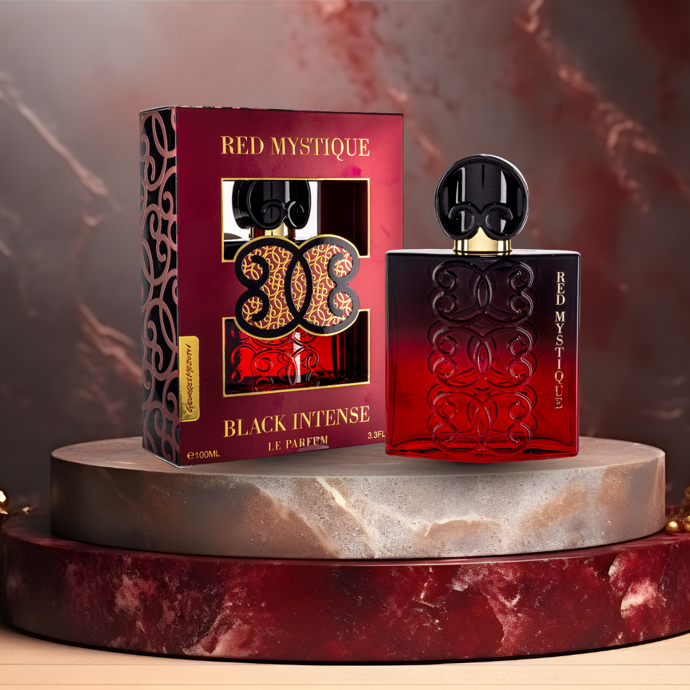 Georges Mezotti Black Intense Red Mystique EDP 100ml – Oriental Gourmand Unisex Perfume
