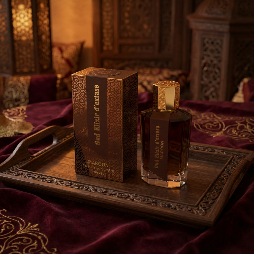 Linn Young Oud Elixir D'Extase Maroon EDP 100ml – Oriental Woody Men's Perfume