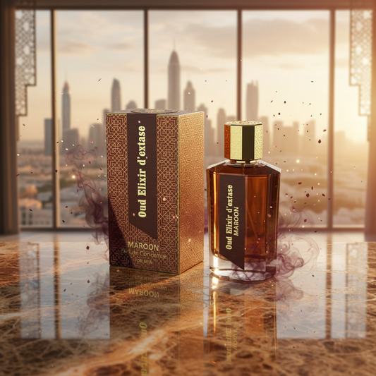 Linn Young Oud Elixir D'Extase Maroon EDP 100ml – Oriental Woody Men's Perfume