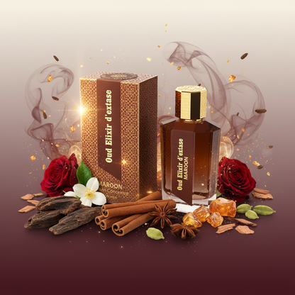 Linn Young Oud Elixir D'Extase Maroon EDP 100ml – Oriental Woody Men's Perfume