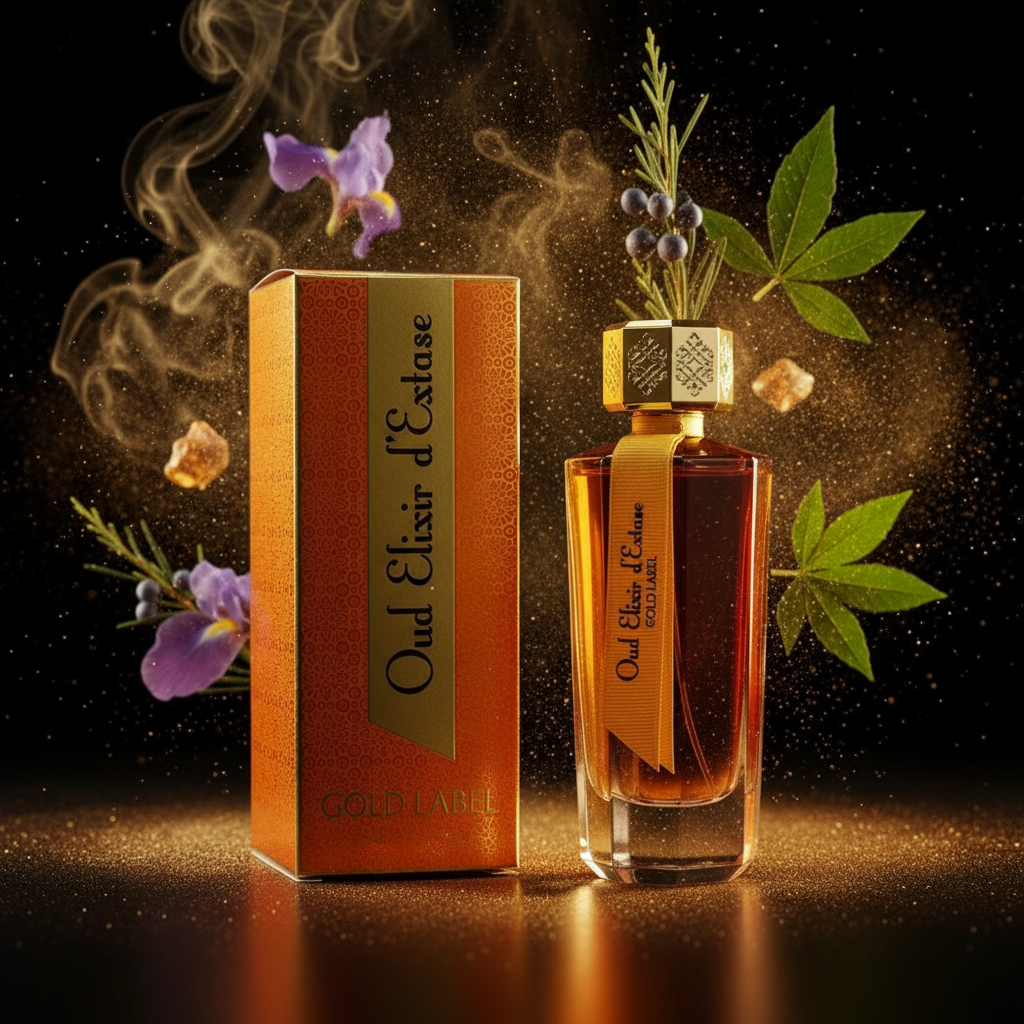 Linn Young Oud Elixir D'Extase Gold Label EDP 100ml – Oriental Amber Men's Perfume