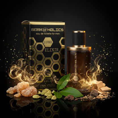 Linn Young Work@holics Luxe Elixir EDT 100ml – Woody Aromatic Men's Cologne