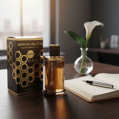 Linn Young Work@holics Luxe Elixir EDT 100ml – Woody Aromatic Men's Cologne