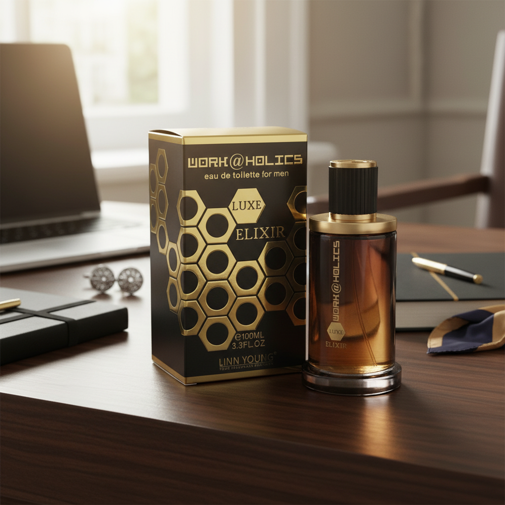 Linn Young Work@holics Luxe Elixir EDT 100ml – Woody Aromatic Men's Cologne