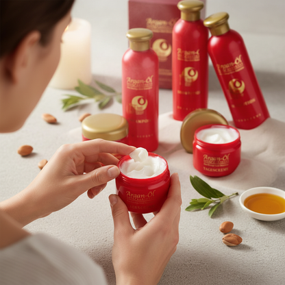 Argan Oil 5-Piece Bodycare Gift Set – Face Cream, Night Cream, Shampoo, Body Lotion & Shower Gel, Hydrating & Nourishing