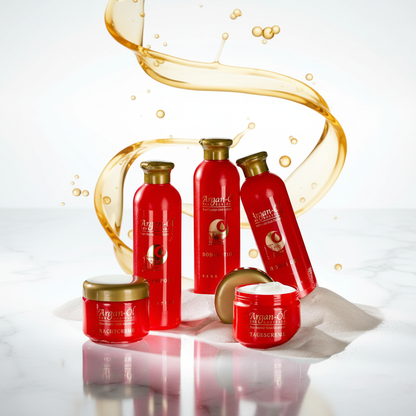 Argan Oil 5-Piece Bodycare Gift Set – Face Cream, Night Cream, Shampoo, Body Lotion & Shower Gel, Hydrating & Nourishing