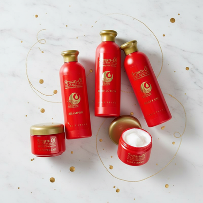 Argan Oil 5-Piece Bodycare Gift Set – Face Cream, Night Cream, Shampoo, Body Lotion & Shower Gel, Hydrating & Nourishing