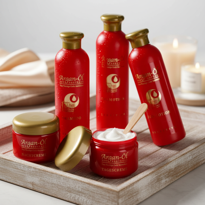 Argan Oil 5-Piece Bodycare Gift Set – Face Cream, Night Cream, Shampoo, Body Lotion & Shower Gel, Hydrating & Nourishing