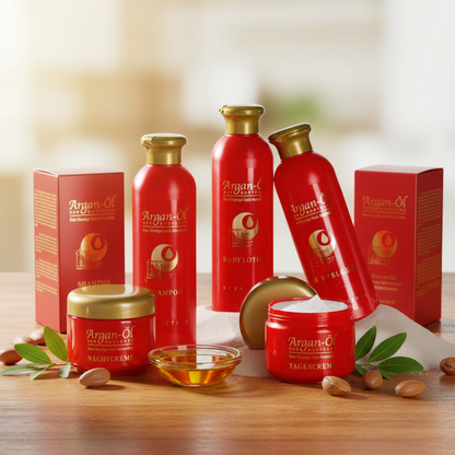 Argan Oil 5-Piece Bodycare Gift Set – Face Cream, Night Cream, Shampoo, Body Lotion & Shower Gel, Hydrating & Nourishing