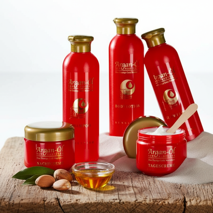 Argan Oil 5-Piece Bodycare Gift Set – Face Cream, Night Cream, Shampoo, Body Lotion & Shower Gel, Hydrating & Nourishing