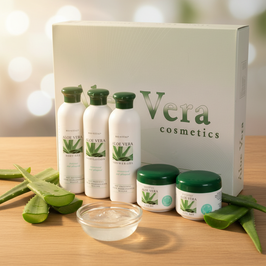 Aloe Vera 5-Piece Skincare Set – Cooling & Universal Creams, Body Gel, Shower Gel, Body Lotion