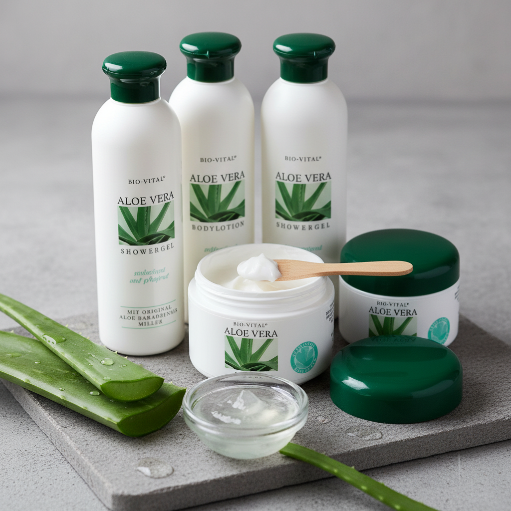 Aloe Vera 5-Piece Skincare Set – Cooling & Universal Creams, Body Gel, Shower Gel, Body Lotion