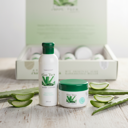 Aloe Vera 5-Piece Skincare Set – Cooling & Universal Creams, Body Gel, Shower Gel, Body Lotion