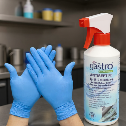 Antisept FD Surface Cleaning Solution 500ml with Spray Head & Microfiber Glove – Multi-Surface Cleaning Kit