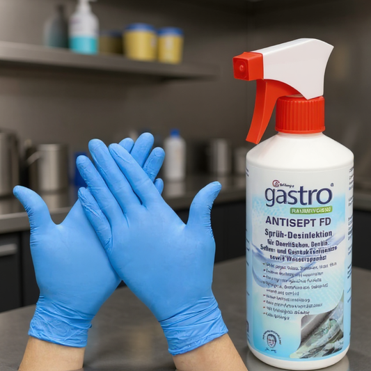 Antisept FD Surface Cleaning Solution 500ml with Spray Head & Microfiber Glove – Multi-Surface Cleaning Kit