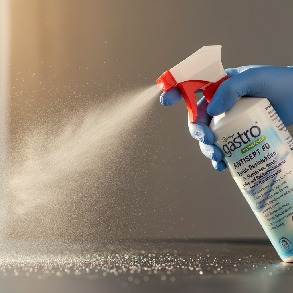 Antisept FD Surface Cleaning Solution 500ml with Spray Head & Microfiber Glove – Multi-Surface Cleaning Kit