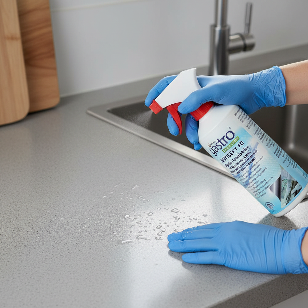 Antisept FD Surface Cleaning Solution 500ml with Spray Head & Microfiber Glove – Multi-Surface Cleaning Kit