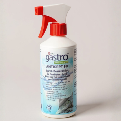 Antisept FD Surface Cleaning Solution 500ml with Spray Head & Microfiber Glove – Multi-Surface Cleaning Kit