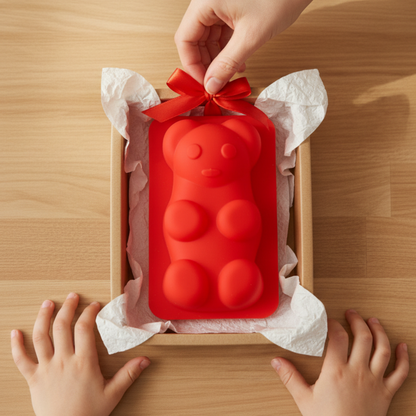 Bear Shaped Silicone Baking Mold 21×15cm – Non-Stick Food Grade Silicone Cake Pan